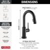 imageDelta Faucet Trinsic Touch Bar Faucet with Touchless Technology Bar Faucet with Pull Down Sprayer Gold Bar Sink Faucet Prep Sink Faucet Wet Bar Faucet Champagne Bronze 9959TLCZDSTMatte Black