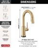 imageDelta Faucet Trinsic Touch Bar Faucet with Touchless Technology Bar Faucet with Pull Down Sprayer Gold Bar Sink Faucet Prep Sink Faucet Wet Bar Faucet Champagne Bronze 9959TLCZDSTChampagne Bronze