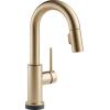 imageDelta Faucet Trinsic Touch Bar Faucet with Touchless Technology Bar Faucet with Pull Down Sprayer Gold Bar Sink Faucet Prep Sink Faucet Wet Bar Faucet Champagne Bronze 9959TLCZDSTChampagne Bronze