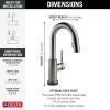 imageDelta Faucet Trinsic Touch Bar Faucet with Touchless Technology Bar Faucet with Pull Down Sprayer Gold Bar Sink Faucet Prep Sink Faucet Wet Bar Faucet Champagne Bronze 9959TLCZDSTBlack Stainless