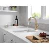 imageDelta Modern Brushed Gold Single Hole Bar Sink Faucet Single Handle Prep Sink Faucet Champagne Bronze 14882LFCZ