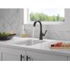 imageDelta Modern Matte Black Single Hole Bar Sink Faucet Single Handle Prep Sink Faucet Matte Black 14882LFBL
