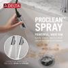 imageDelta Renaldi Kitchen Faucet with Pull Down Sprayer Brushed Nickel Kitchen Sink Faucet Delta ProClean Lumicoat Champagne Bronze 9184TLCZPRDSTArctic Stainless