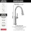 imageDelta Renaldi Kitchen Faucet with Pull Down Sprayer Brushed Nickel Kitchen Sink Faucet Delta ProClean Lumicoat Champagne Bronze 9184TLCZPRDSTArctic Stainless