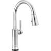 imageDelta Renaldi Kitchen Faucet with Pull Down Sprayer Brushed Nickel Kitchen Sink Faucet Delta ProClean Lumicoat Champagne Bronze 9184TLCZPRDSTChrome