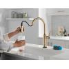 imageDelta Renaldi Kitchen Faucet with Pull Down Sprayer Brushed Nickel Kitchen Sink Faucet Delta ProClean Lumicoat Champagne Bronze 9184TLCZPRDSTLumicoat Champagne Bronze