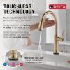 imageDelta Renaldi Kitchen Faucet with Pull Down Sprayer Brushed Nickel Kitchen Sink Faucet Delta ProClean Lumicoat Champagne Bronze 9184TLCZPRDSTLumicoat Champagne Bronze