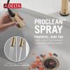 imageDelta Renaldi Kitchen Faucet with Pull Down Sprayer Brushed Nickel Kitchen Sink Faucet Delta ProClean Lumicoat Champagne Bronze 9184TLCZPRDSTLumicoat Champagne Bronze