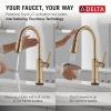 imageDelta Renaldi Kitchen Faucet with Pull Down Sprayer Brushed Nickel Kitchen Sink Faucet Delta ProClean Lumicoat Champagne Bronze 9184TLCZPRDSTLumicoat Champagne Bronze