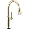 imageDelta Renaldi Kitchen Faucet with Pull Down Sprayer Brushed Nickel Kitchen Sink Faucet Delta ProClean Lumicoat Champagne Bronze 9184TLCZPRDSTLumicoat Polished Nickel