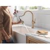 imageDelta Renaldi Kitchen Faucet with Pull Down Sprayer Brushed Nickel Kitchen Sink Faucet Delta ProClean Lumicoat Champagne Bronze 9184TLCZPRDSTLumicoat Champagne Bronze