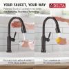 imageDelta Renaldi Kitchen Faucet with Pull Down Sprayer Brushed Nickel Kitchen Sink Faucet Delta ProClean Lumicoat Champagne Bronze 9184TLCZPRDSTVenetian Bronze