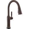 imageDelta Renaldi Kitchen Faucet with Pull Down Sprayer Brushed Nickel Kitchen Sink Faucet Delta ProClean Lumicoat Champagne Bronze 9184TLCZPRDSTVenetian Bronze