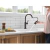 imageDelta Renaldi Kitchen Faucet with Pull Down Sprayer Brushed Nickel Kitchen Sink Faucet Delta ProClean Lumicoat Champagne Bronze 9184TLCZPRDSTVenetian Bronze