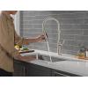 imageDelta Rhett Pro Style Commercial Kitchen Faucet with Pull Down Sprayer Brushed Nickel Single Hole Kitchen Sink Faucet Single Handle Stainless 18829SSDSTStainless