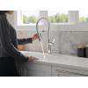 imageDelta Rhett Pro Style Commercial Kitchen Faucet with Pull Down Sprayer Brushed Nickel Single Hole Kitchen Sink Faucet Single Handle Stainless 18829SSDSTChrome