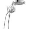 imageDelta 6Setting HydroRain Premium 2in1 Dual Shower Head with ProClean Spray Gold High Pressure Shower Head with Handheld Spray 175 GPM Flow Rate Lumicoat Champagne Bronze 56000CZPRLumicoat Chrome