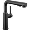imageDelta Daneri Brushed Gold Kitchen Faucet with PullOut Sprayer Modern Single Hole Kitchen Sink Faucet Single Handle Champagne Bronze 16879CZDSTMatte Black
