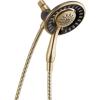 imageDelta Faucet 4Spray TouchClean In2ition 2in1 Dual Hand Held Shower Head with Hose Champagne Bronze 58065CZChampagne Bronze