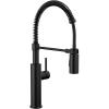imageDelta Faucet Antoni Black Kitchen with Pull Down Sprayer Commercial Style Sink Faucet Faucets for Sinks SingleHandle Magnetic Docking Spray Head 18803BLDST Matte BlackMatte Black