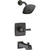 imageDelta Faucet Ashlyn 14 Series SingleHandle Tub and Shower Trim Kit Shower Faucet with SingleSpray TouchClean Shower Head Matte Black T14464BL Valve Not IncludedVenetian Bronze