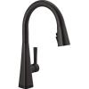 imageDelta Faucet Lenta Voice Touchless Kitchen Faucet Black with Pull Down Sprayer Smart Faucet Alexa and Google Assistant Voice Activated Kitchen Sink Faucet Matte BlackMatte Black