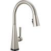 imageDelta Faucet Lenta Voice Touchless Kitchen Faucet Black with Pull Down Sprayer Smart Faucet Alexa and Google Assistant Voice Activated Kitchen Sink Faucet Matte BlackSpotShield Stainless