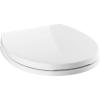 imageDelta Faucet Morgan Round Front SlowClose White Toilet Seat with NonSlip Seat Bumpers White 801903WH