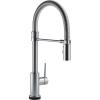 imageDelta Faucet Trinsic Pro SingleHandle Spring Spout Touch Kitchen Sink Faucet with Pull Down Sprayer Touch2O Technology and Magnetic Docking Spray Head Chrome 9659TDSTArtic Stainless