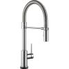 imageDelta Faucet Trinsic Pro VoiceIQ SingleHandle Touch Kitchen Sink Faucet with Pull Down Sprayer Alexa and Google Assistant Voice Activated Smart Home Chrome