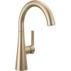 imageDelta Modern Brushed Gold Single Hole Bar Sink Faucet Single Handle Prep Sink Faucet Champagne Bronze 14882LFCZ