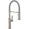 imageDelta Rhett Pro Style Commercial Kitchen Faucet with Pull Down Sprayer Brushed Nickel Single Hole Kitchen Sink Faucet Single Handle Stainless 18829SSDSTStainless