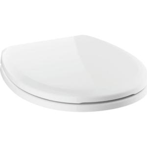 imageDELTA FAUCET Rubber Limited 803902NWH Sanborne Round Nightlight Toilet Seat with Slow Close and QuickRelease WhiteWithout Nightlight
