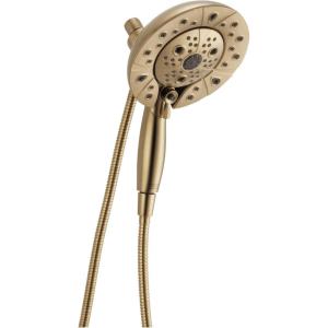 imageDelta 58480RBPK H2Okinetic In2ition 5Setting TwoinOne Hand Held Shower Head 175 GPM Water Flow Venetian BronzeChampagne Bronze