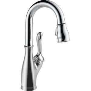 imageDelta 9678TDST Leland Deck Mounted Single Handle PullDown Bar Faucet with Touch Clean Touch2O MagnaTite Docking and Diamond Seal Technology  SpotShield StainlessChrome