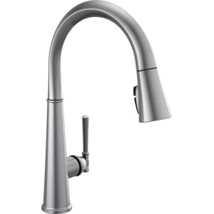 imageDelta Faucet Emmeline Gold Kitchen Faucet Touch Touch Kitchen Faucets with Pull Down Sprayer Kitchen Sink Faucet Delta Touch2O Technology Lumicoat Champagne Bronze 9182TCZPRDSTLumicoat Arctic Stainless