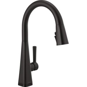 imageDelta Faucet Lenta Voice Touchless Kitchen Faucet Black with Pull Down Sprayer Smart Faucet Alexa and Google Assistant Voice Activated Kitchen Sink Faucet Matte BlackMatte Black