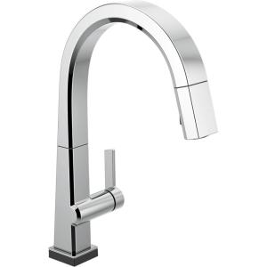imageDelta Faucet Pivotal Touch Kitchen Faucet Chrome Chrome Kitchen Faucets with Pull Down Sprayer Kitchen Sink Faucet Touch Faucet for Kitchen Sink Delta Touch2O Technology Chrome 9193TDSTChrome