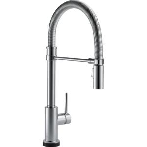 imageDelta Faucet Trinsic Pro SingleHandle Spring Spout Touch Kitchen Sink Faucet with Pull Down Sprayer Touch2O Technology and Magnetic Docking Spray Head Chrome 9659TDSTArtic Stainless