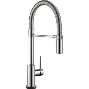 imageDelta Faucet Trinsic Pro VoiceIQ SingleHandle Touch Kitchen Sink Faucet with Pull Down Sprayer Alexa and Google Assistant Voice Activated Smart Home Chrome
