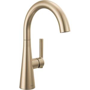 imageDelta Modern Brushed Gold Single Hole Bar Sink Faucet Single Handle Prep Sink Faucet Champagne Bronze 14882LFCZ
