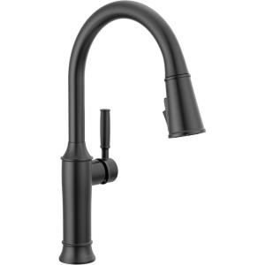 imageDelta Renaldi Kitchen Faucet with Pull Down Sprayer Brushed Nickel Kitchen Sink Faucet Delta ProClean Lumicoat Champagne Bronze 9184TLCZPRDSTMatte Black