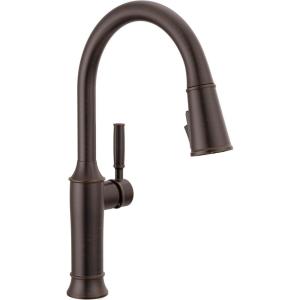 imageDelta Renaldi Kitchen Faucet with Pull Down Sprayer Brushed Nickel Kitchen Sink Faucet Delta ProClean Lumicoat Champagne Bronze 9184TLCZPRDSTVenetian Bronze