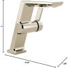 imageDelta Faucet 699PNPRDST Pivotal Single Hole Lumicoat Polished Nickel