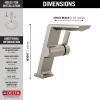 imageDelta Faucet 699SSPRDST Pivotal Single Hole Lumicoat Stainless