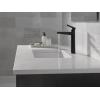 imageDelta Faucet Galeon Single Hole Bathroom Faucet Chrome Bathroom Faucets for Sink 1 Hole Single Handle Bathroom Sink Faucet Diamond Seal Technology Lumicoat Chrome 671PRDSTMatte Black