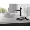 imageDelta Faucet Galeon Single Hole Bathroom Faucet Chrome Bathroom Faucets for Sink 1 Hole Single Handle Bathroom Sink Faucet Diamond Seal Technology Lumicoat Chrome 573PRMPUDSTMatte Black