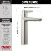 imageDelta Faucet Galeon Single Hole Bathroom Faucet Chrome Bathroom Faucets for Sink 1 Hole Single Handle Bathroom Sink Faucet Diamond Seal Technology Lumicoat Chrome 671PRDSTLumicoat Stainless