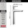 imageDelta Faucet Galeon Single Hole Bathroom Faucet Chrome Bathroom Faucets for Sink 1 Hole Single Handle Bathroom Sink Faucet Diamond Seal Technology Lumicoat Chrome 671PRDSTLumicoat Chrome