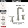 imageDelta Faucet Nicoli 14 Series SingleHandle Shower Faucet with 5Setting H2Okinetic Shower Head Nicoli Widespread Bathroom Sink Faucet 3Hole Stainless Shower Valve Included